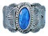 American Indian Denim Lapis Sterling Silver Ring Size 8-1/4 RX117506